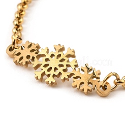 201 Stainless Steel Link Bracelet for Women&nbsp;BJEW-D062-01B