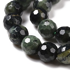 天然カンババジャスパービーズ連売り  ファセット（128ファセット）  ラウンド  6.5mm  穴：1mm  約60個/連  14.96''（38センチメートル）&nbsp;G-E571-04A