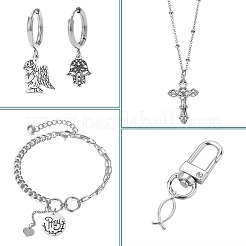 100Pcs 10 Styles Tibetan Style Alloy Pendants&nbsp;TIBEP-CJ0003-52