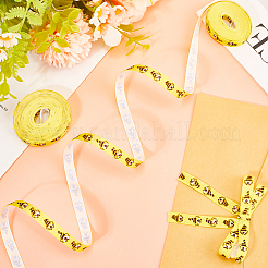 Polyester Bees Printed Grosgrain Ribbons&nbsp;SRIB-WH20020-018E