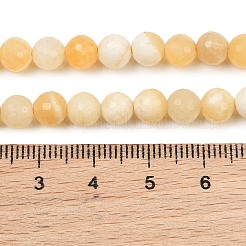 Natural Yellow Jade Beads Strands&nbsp;GG-NH0014-C02-6mm