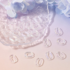 20Pcs Transparent Acrylic Quick Link Connectors&nbsp;OACR-TADJ0001-03B