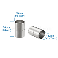 真鍮製マグネットクラスプ  コラム  プラチナ  21~22x13mm  穴：12mm  5セット /バッグ&nbsp;KK-TAC0002-01A