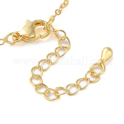 Rack Plating Brass Flat Cable Chain Necklaces&nbsp;NJEW-K256-06G