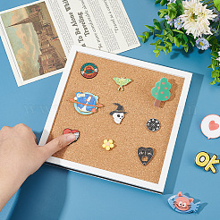 Wall Mounted Brooch Jewelry Display Cork Tray&nbsp;AJEW-WH0016-26E