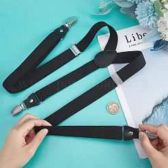 Polyester Elastic Men's Strength Suspenders&nbsp;AJEW-WH0258-293B