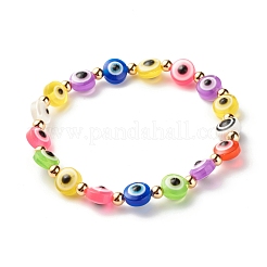 Handmade Polymer Clay Heishi Beads Stretch Bracelets Set&nbsp;BJEW-JB07274
