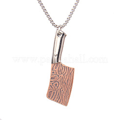 201 Stainless Steel Kitchen Knife Shape Pendant Necklaces for Men&nbsp;FS-WG2BC60-01