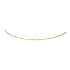 2.5MM 304 Stainless Steel Textured Cable Chain Necklaces&nbsp;NJEW-JN05491-01