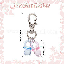 10Pcs Nipple Shape Acrylic Badge Reel Pendant Decoration&nbsp;HJEW-DR00057