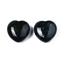 Natural Moss Agate Heart Love Stone&nbsp;G-N0325-11-03
