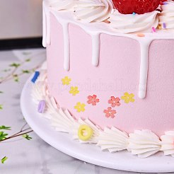 DIYフォンダンシリコンモールド  レジン型  花  ホワイト  76x7mm&nbsp;PW-WGBF973-01