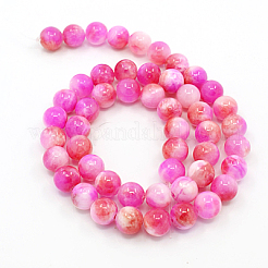 Natural Persian Jade Beads Strands&nbsp;X-G-D434-6mm-07