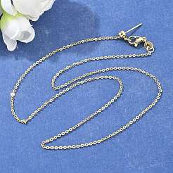 Brass Cable Chain Necklaces&nbsp;NJEW-E151-03G
