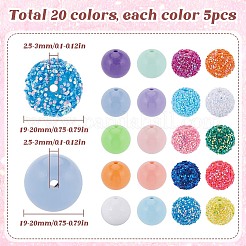 Opaque Acrylic Beads&nbsp;MACR-SP0001-08