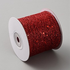 Polyester with Sequins Ribbons&nbsp;OCOR-WH0082-444D