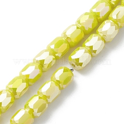 電気メッキガラスビーズセット  ABカラーメッキ  多面カット  バレル  ミックスカラー  8~8.5x8mm  穴：1.5mm  約78~80個/連  25.59~25.98インチ（65~66cm）&nbsp;EGLA-K015-08