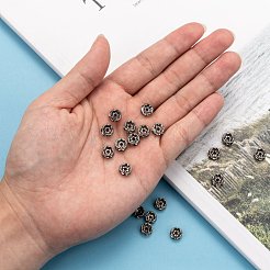真鍮のラインストーンロンデルスペースビーズ  カドミウムフリー＆鉛フリー  ガンメタ色  クリスタル  8x4mm  穴：1.5mm&nbsp;RB-H035-22