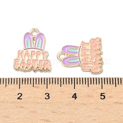 Easter Alloy Enamel Pendants&nbsp;ENAM-I055-01KCG-07