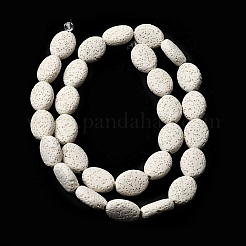 Dyed Natural Lava Rock Beads Strands&nbsp;G-A264-A02-01C