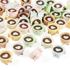 42Pcs 7 Colors Coffee Cup Resin Mini Model&nbsp;DJEW-TA0001-40