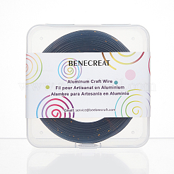 丸アルミ線  ブラック  15ゲージ  1.5mm  約41.6m /ロール  1roll&nbsp;AW-BC0003-33A-1.5mm