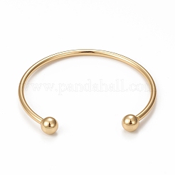 Rack Plating Brass Cuff Bangle Making&nbsp;KK-E078-01G