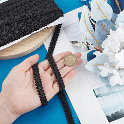 13M Polyester Centipede Lace Ribbons&nbsp;SRIB-WH0011-223C