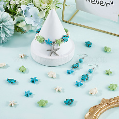 120Pcs 6 Styles Dyed Synthetic Turquoise Beads&nbsp;G-SC0003-50