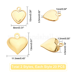 304 Stainless Steel Pendants&nbsp;STAS-UN0018-62G