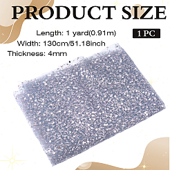パイエットポリエステルメッシュ生地  ドレス衣装の装飾用  ライトグレー  1300x4mm  1ヤード/個&nbsp;DIY-WH0308-875C