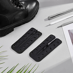 PU Leather Lace-in Shoe Zipper Inserts&nbsp;DIY-WH0671-072A