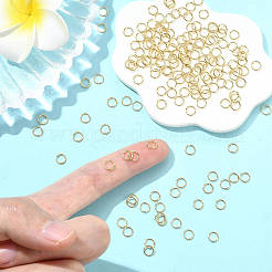 SHEGRACE 30G Brass Open Jump Rings&nbsp;XGRPCN578-239G