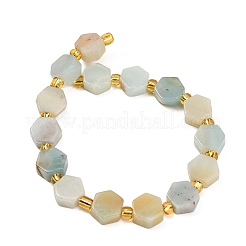 Natural Flower Amazonite Beads Strands&nbsp;G-F833-B09-01