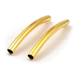 真鍮製チューブビーズ  カーブチューブ  ミックスカラー  45x4mm  穴：3.5mm&nbsp;KK-D040-11