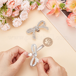 2Pcs Alloy Crystal Rhinestone Wedding Shoe Decorations&nbsp;FIND-CP0002-06P