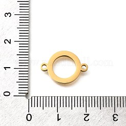 304 Stainless Steel Ring Links Connector Charms&nbsp;STAS-Q348-36G