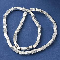Electroplated Natural Lava Rock Beads Strands&nbsp;G-L606-E02-01F