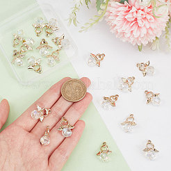 20Pcs Rainbow Plated Glass Pendants&nbsp;FIND-PH0009-24