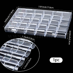 1Pc 24 Grids Plastic Nail Art Jewelry Storage Boxes&nbsp;OBOX-SP0001-01
