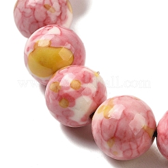 12.5mm Round Natural Ocean White Jade Braided Bead Bracelets for Women Men&nbsp;BJEW-C060-01F