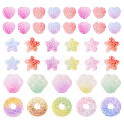 160Pcs 4 Styles Imitation Candy Food Style Resin Cabochons&nbsp;RESI-TA0004-10