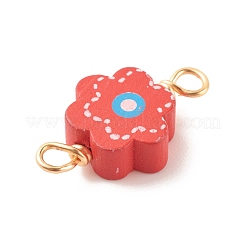 Spray Painted Wood Connector Charms&nbsp;PALLOY-JF01427-16