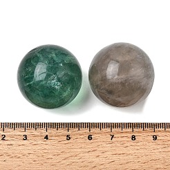 天然蛍石 穴なし球形ビーズ  ラウンド  30mm&nbsp;G-I367-05-17