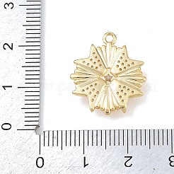 Brass Micro Pave Clear Cubic Zirconia Pendants&nbsp;KK-G545-03G