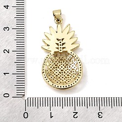 Brass Micro Pave Cubic Zirconia Pendants&nbsp;KK-H267-008B-G