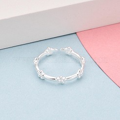 925 Sterling Silver Open Cuff Rings for Women&nbsp;STER-N016-148S
