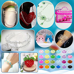 720Pcs 24 Styles Transparent Acrylic Beads&nbsp;OACR-PH0004-64