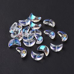 Transparent Electroplate Glass Beads&nbsp;GLAA-F122-01F