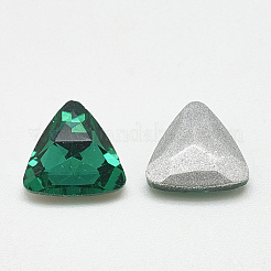 Pointed Back Glass Rhinestone Cabochons&nbsp;RGLA-T087-10mm-15